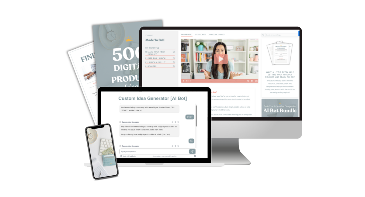 MADE TO SELL Just fill out your info to unlock instant access to this mini-course!